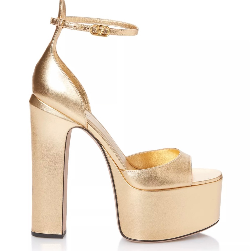 Gold Valentino Heels